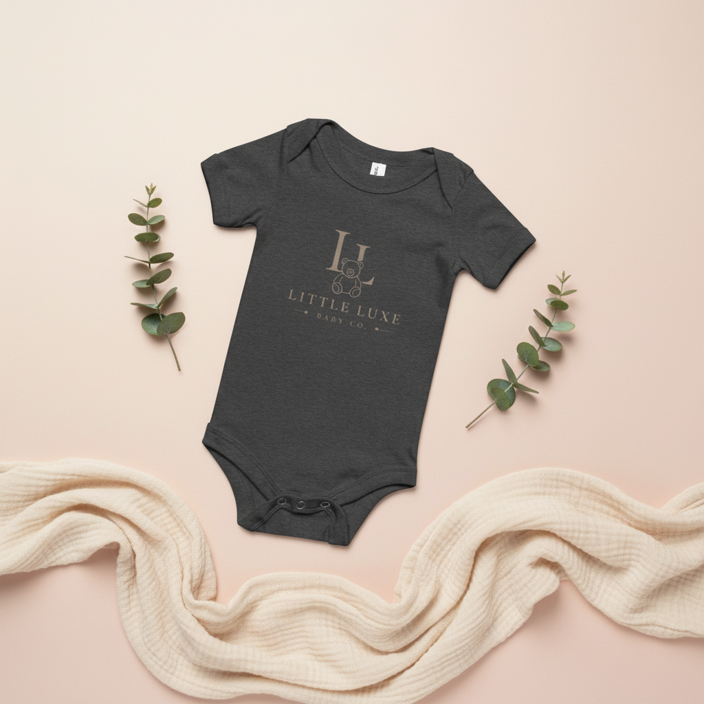 Organic Cotton Baby Onesie | Soft Pastel Print | 3–18M