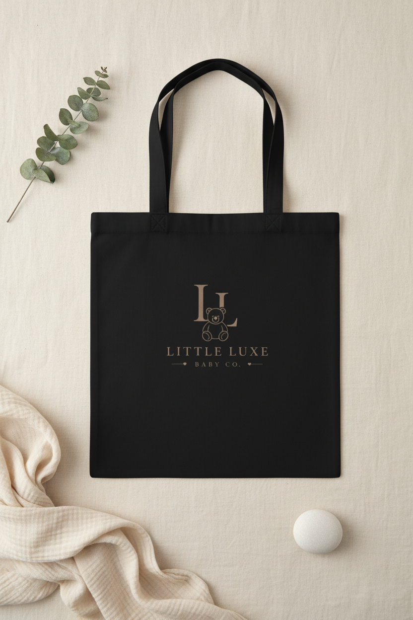 Organic Cotton Eco Tote Bag lifestyle flat lay