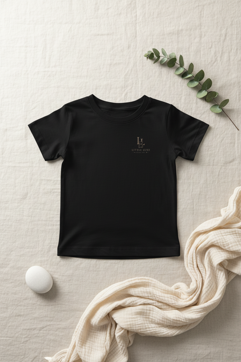 Organic Cotton Toddler T-Shirt lifestyle flat lay